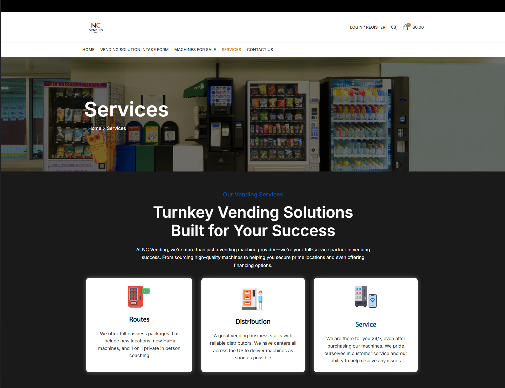 Off-brand service page imagery