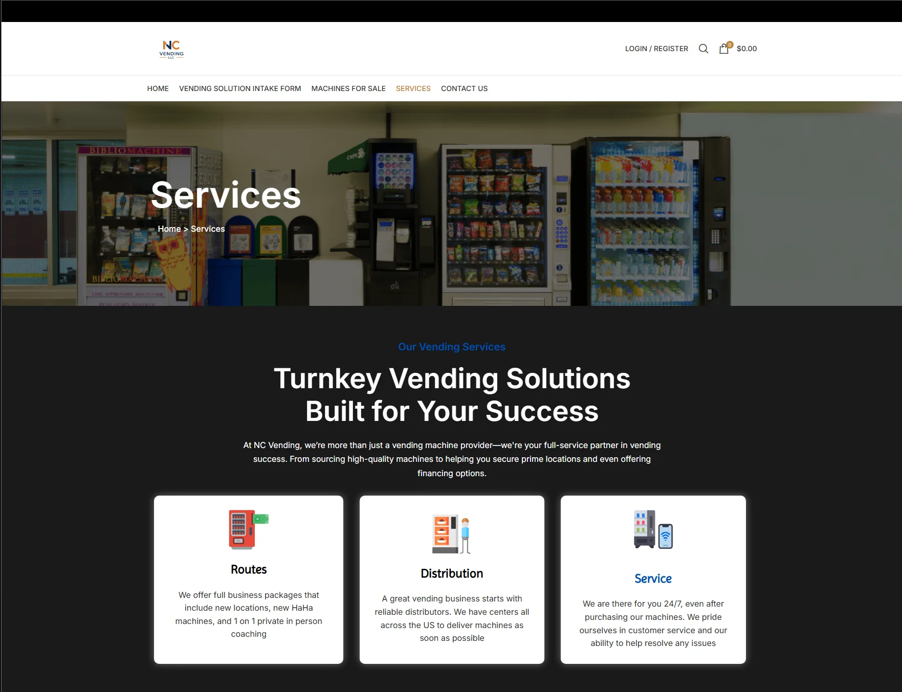 Off-brand service page imagery